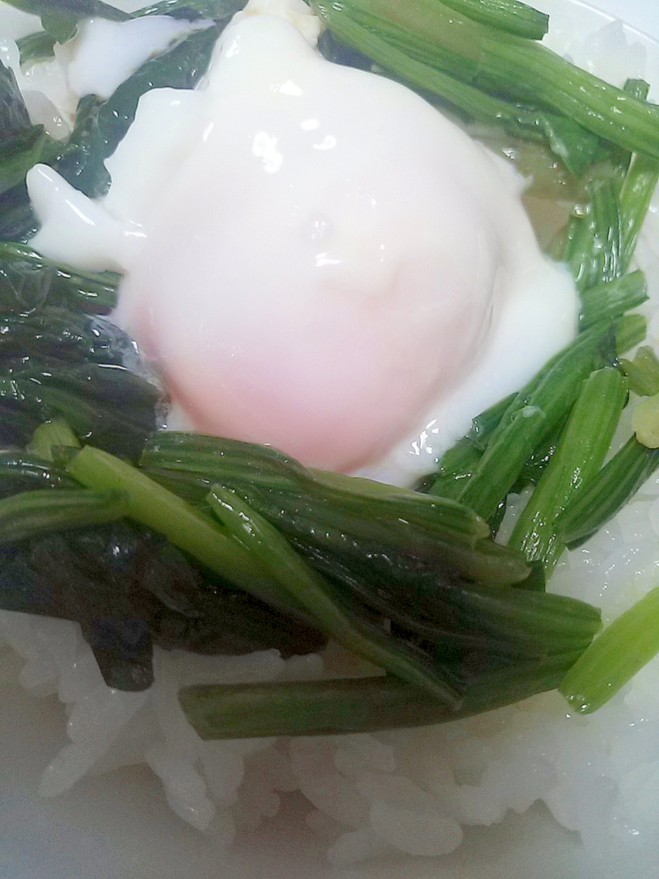 温玉☆ほうれん草丼