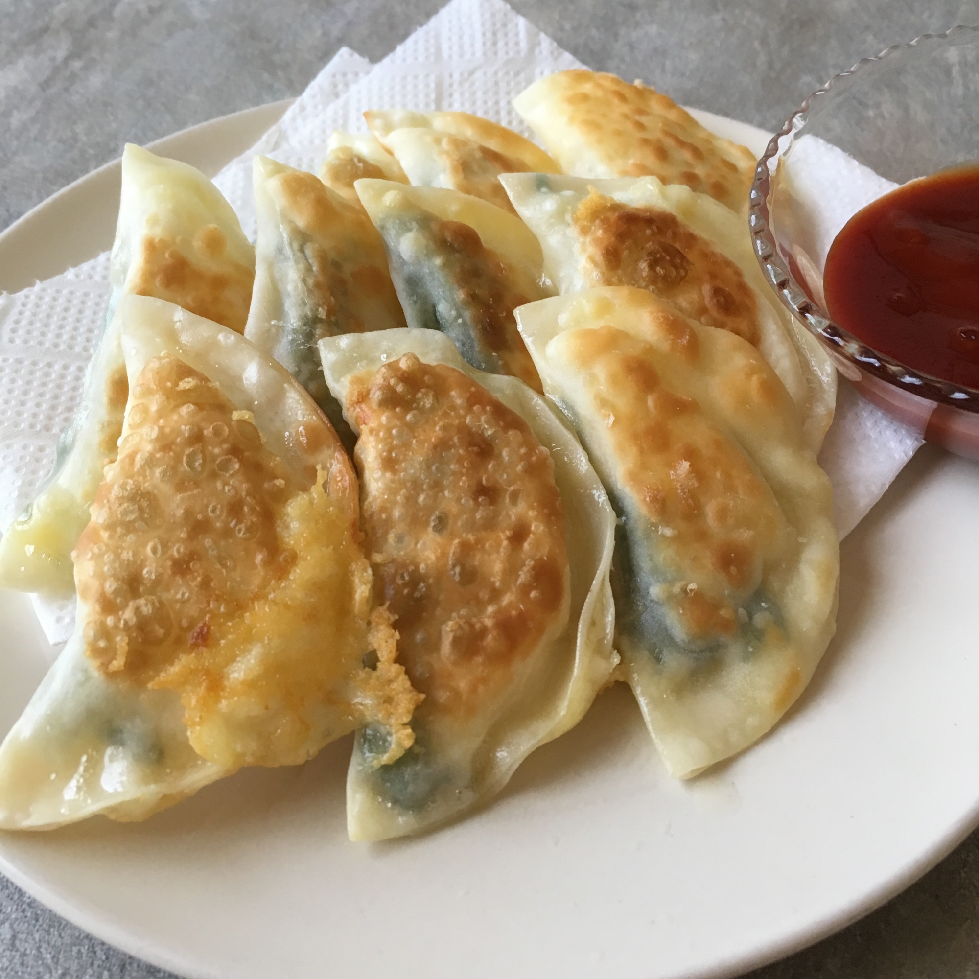 大葉とチーズのはさみ焼き餃子♪