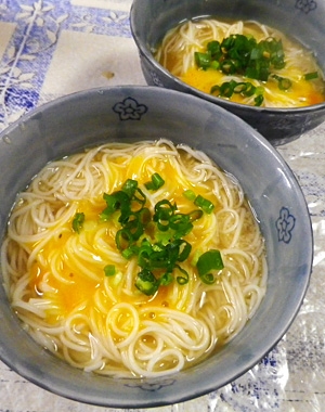 素麺大和芋汁