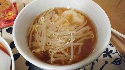 ラーメンスープで★餃子スープ