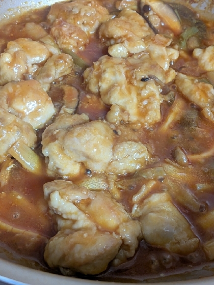 鶏むね肉のチリソース(フライパン)