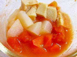 離乳食後期◎高野豆腐と根菜のトマト煮