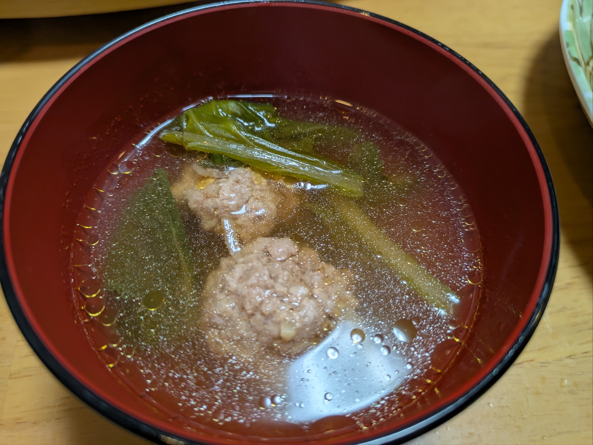 紅生姜入り肉団子のコチュジャンスープ
