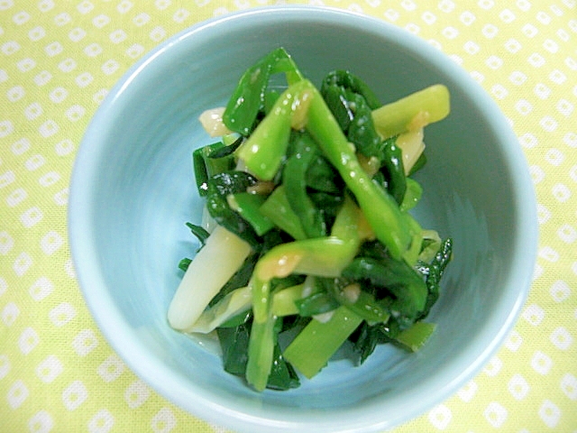 青ネギの醤油糀和え