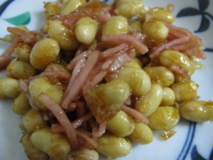 中華風☆ハムと大豆の甘煮