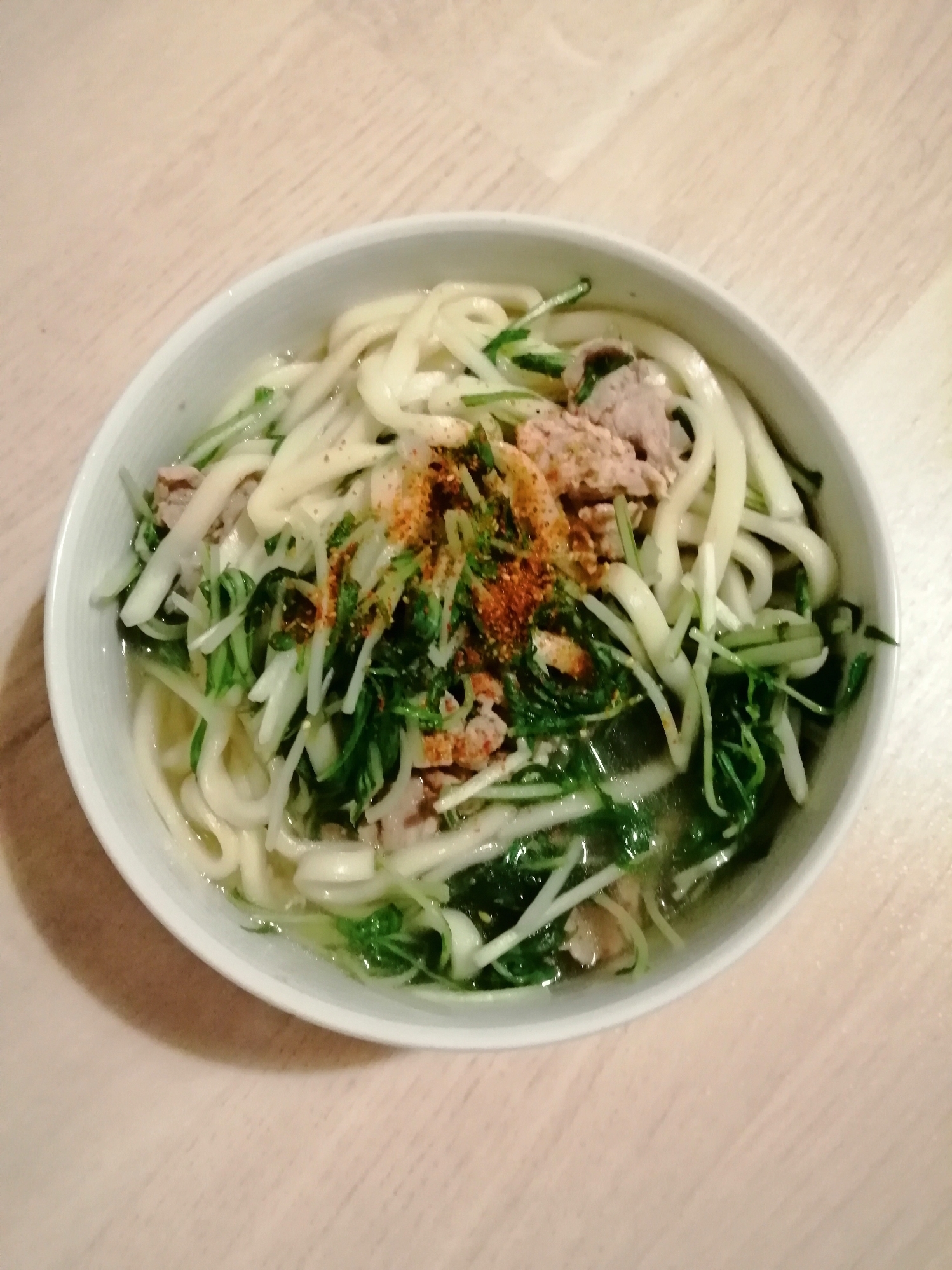 豚水菜うどん
