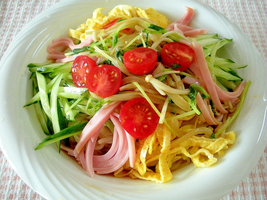 冷たく冷やして！野菜たっぷり冷やし中華