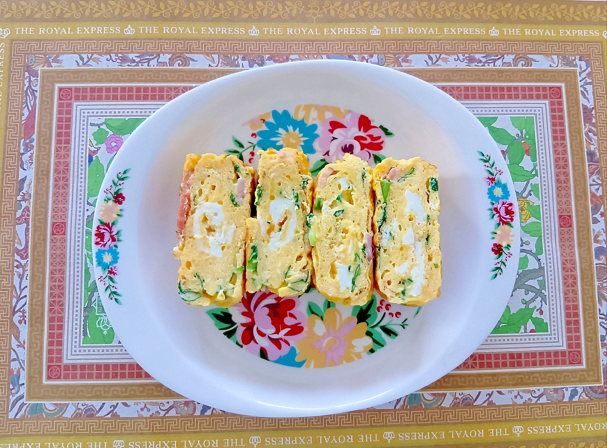 かき菜たまご焼き