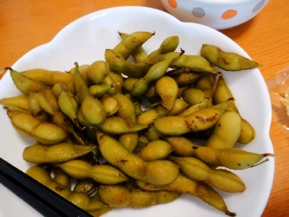 実家で毎年作られる枝豆。
好きですが自分で茹でたことなくて、参考にさせてもらいました！
美味しかったです！