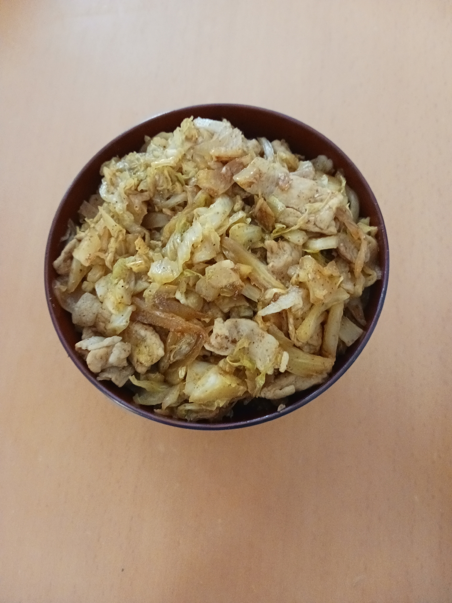 キャベツのチリ炒め