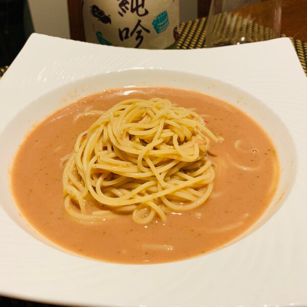 トマトジュースで簡単 ガスパチョパスタ レシピ 作り方 By 酔いどれんぬ 楽天レシピ トマトジュースで簡単 ガスパチョパスタ レシピ 作り方 By 酔いどれんぬ 楽天レシピ