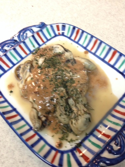 ボンド子さんのレシピはつまみに最高なので、美味しいに違いないと牡蠣買ってきました♡
和フレンチ、ソースの最後の一滴まで、パンと一緒にご馳走さまでした(*^^*)