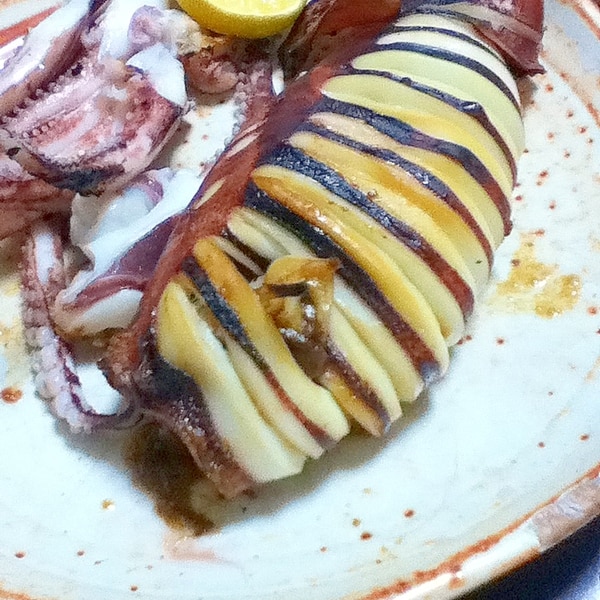 辛肝詰めイカの姿焼き おつまみ居酒屋メニュー レシピ 作り方 By とりあえず乾杯 楽天レシピ 辛肝詰めイカの姿焼き おつまみ居酒屋メニュー レシピ 作り方 By とりあえず乾杯 楽天レシピ