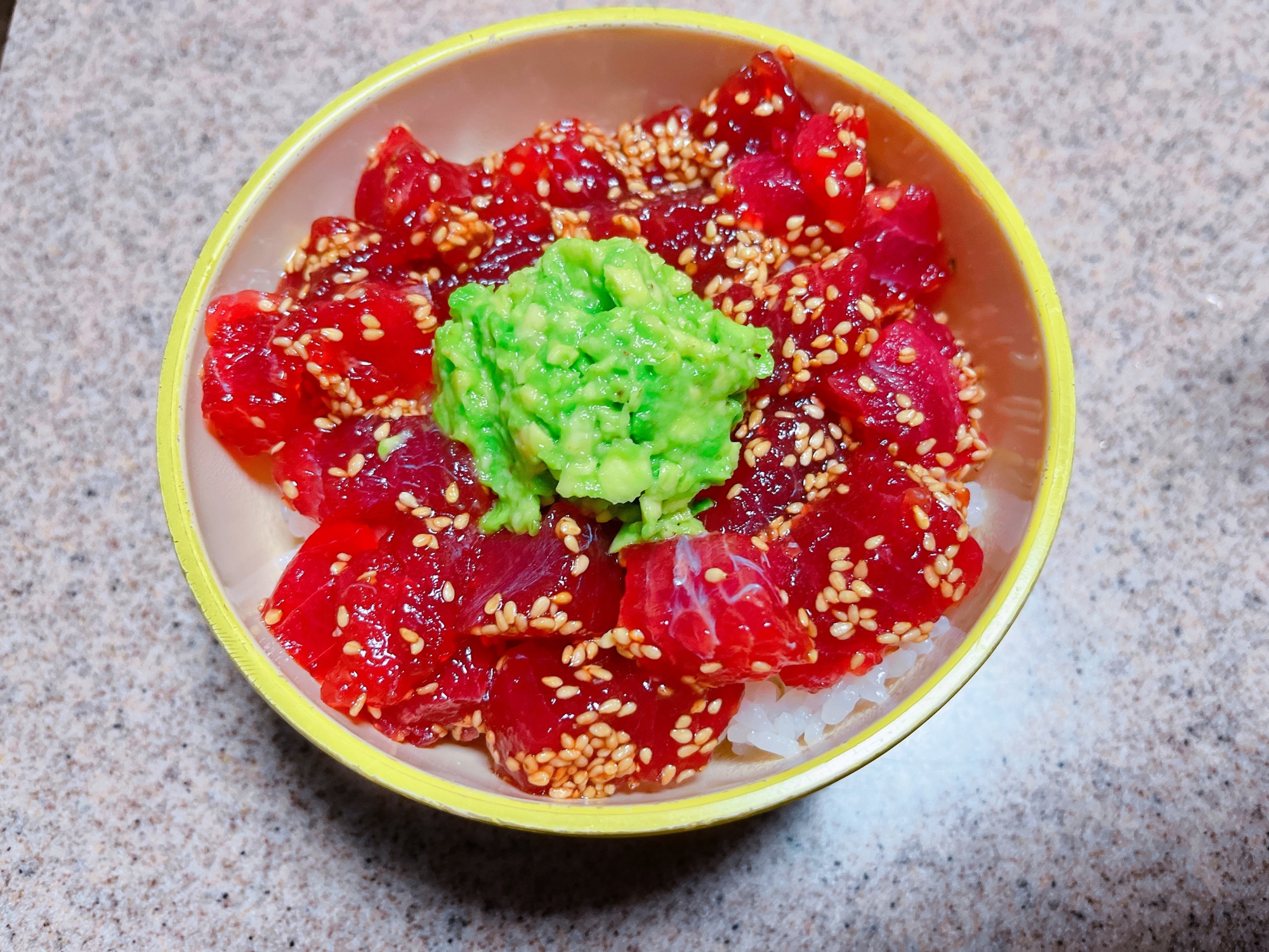 ハワイ料理 我が家のポキ丼 レシピ 作り方 By 95l ᵕ ˊ 楽天レシピ