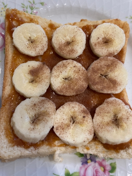 朝食に♪ピーナッツバターとバナナのトースト