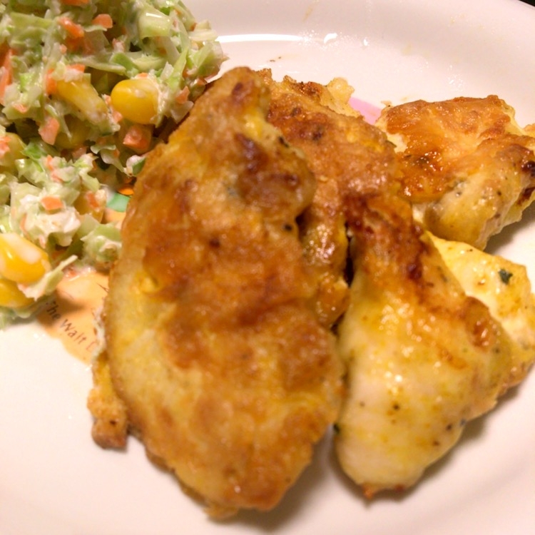 鶏ムネ肉のカレーピカタ