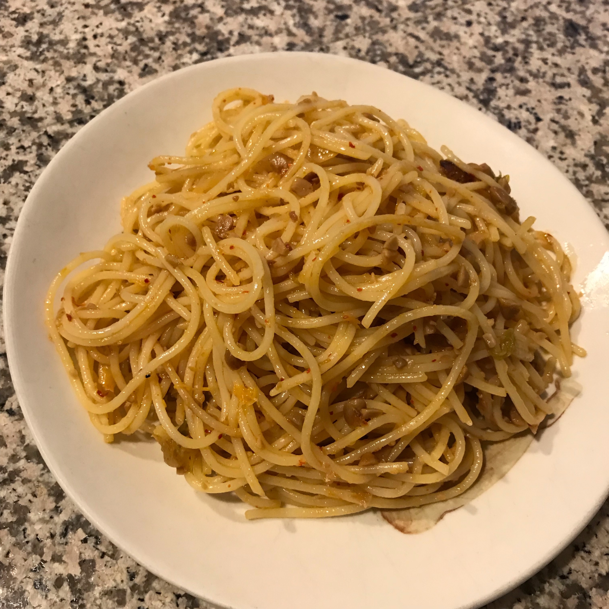 キムチ納豆パスタ