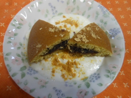 momotarouさん今日は～♪
どら焼きが甘いのでケーキシロップなしです。
美味しくいただきました♪
ごちそうさまでした(*^_^*)