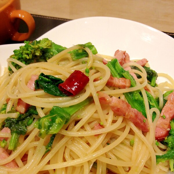 菜の花とベーコンのペペロンチーノ レシピ 作り方 By johncompany 楽天レシピ 菜の花とベーコンのペペロンチーノ レシピ 作り方 By johncompany 楽天レシピ