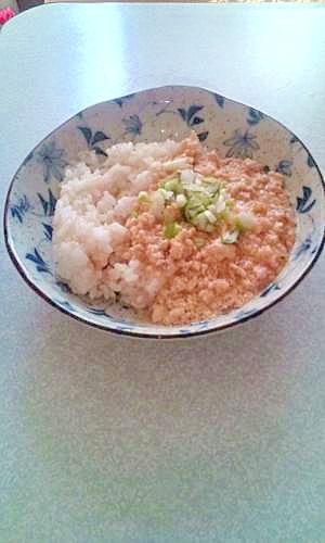 鶏そぼろのあんかけ丼