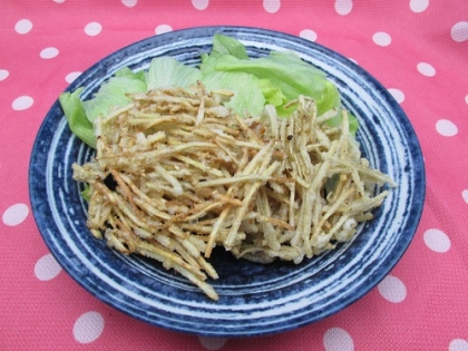 こんばんは。
おつまみに作りました。
牛蒡の味や香りも良く美味しく頂きました。
御馳走様でした。