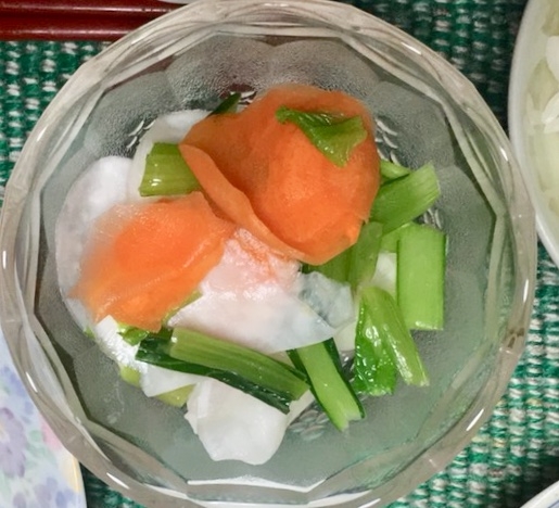 大根、にんじん、小松菜のあっさり漬け