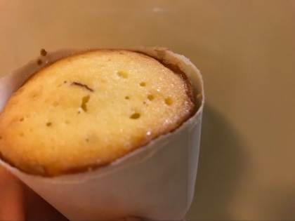 安納芋クリームのシフォンカップケーキ