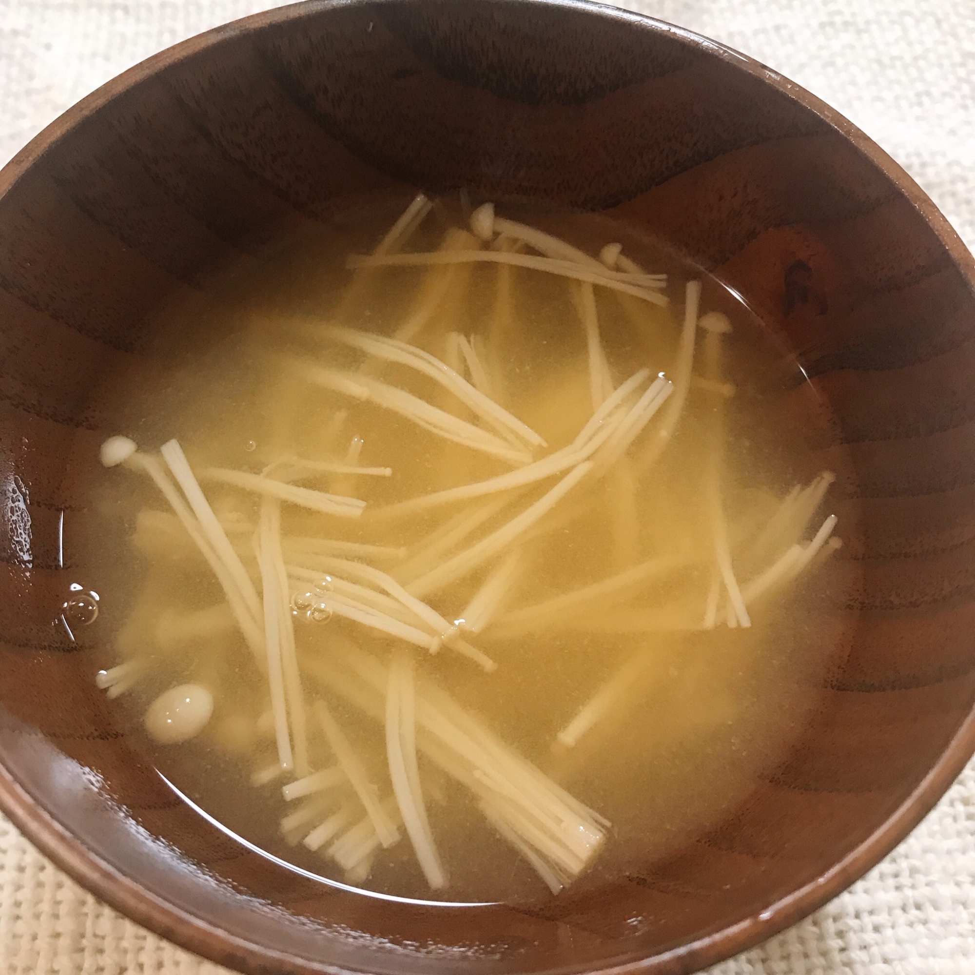 えのきのお味噌汁(昆布出汁)