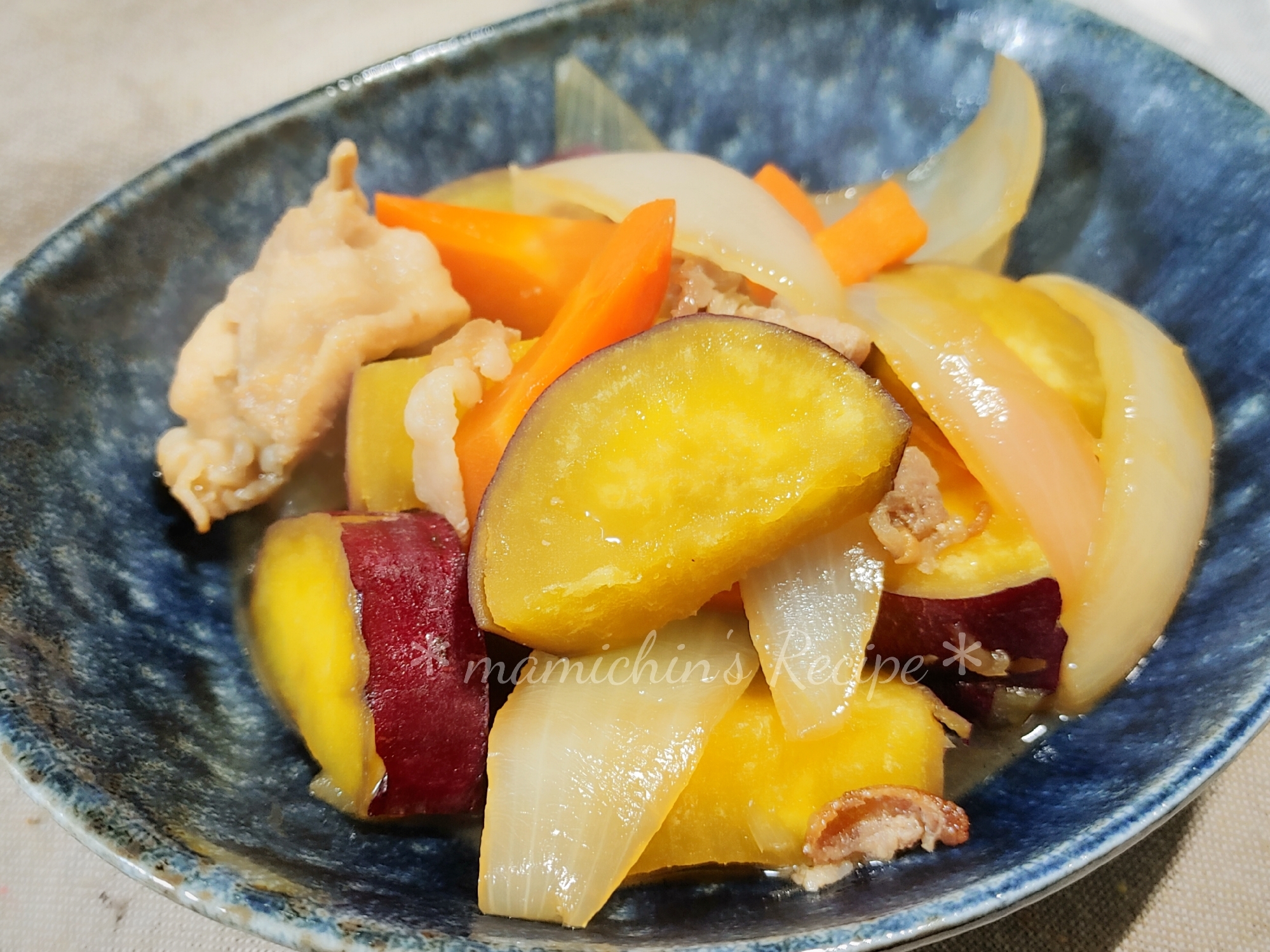 ストウブDe〜さつま芋＊豚肉の無水煮