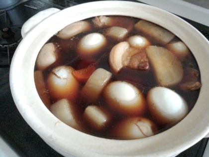 土鍋で作りました(^^)　
とっても美味しかったです(*^^*)