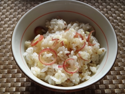 みょうがと天かすの混ぜご飯