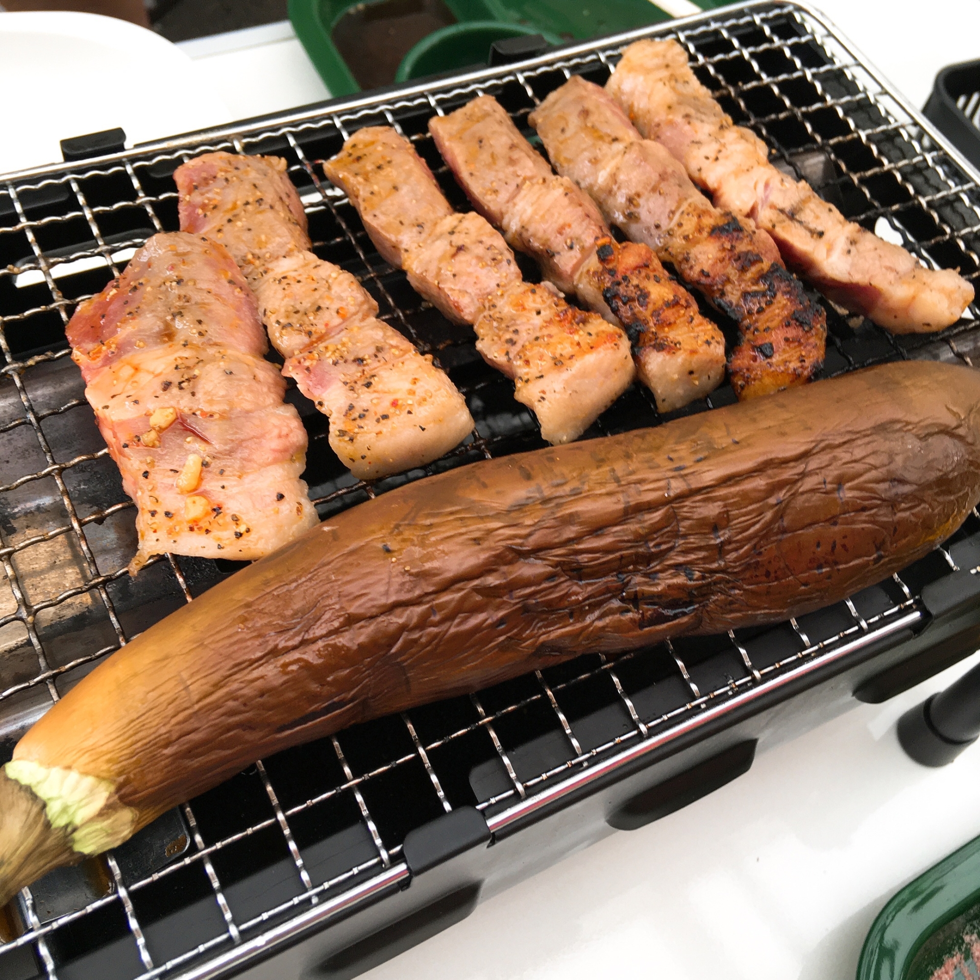 BBQコンロ なす網焼き(焼きなす)