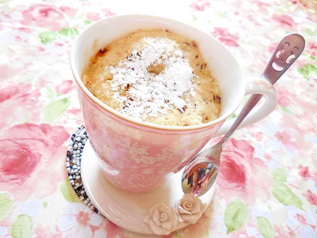 レンジでチン❤珈琲と米粉のマグカップケーキ❤