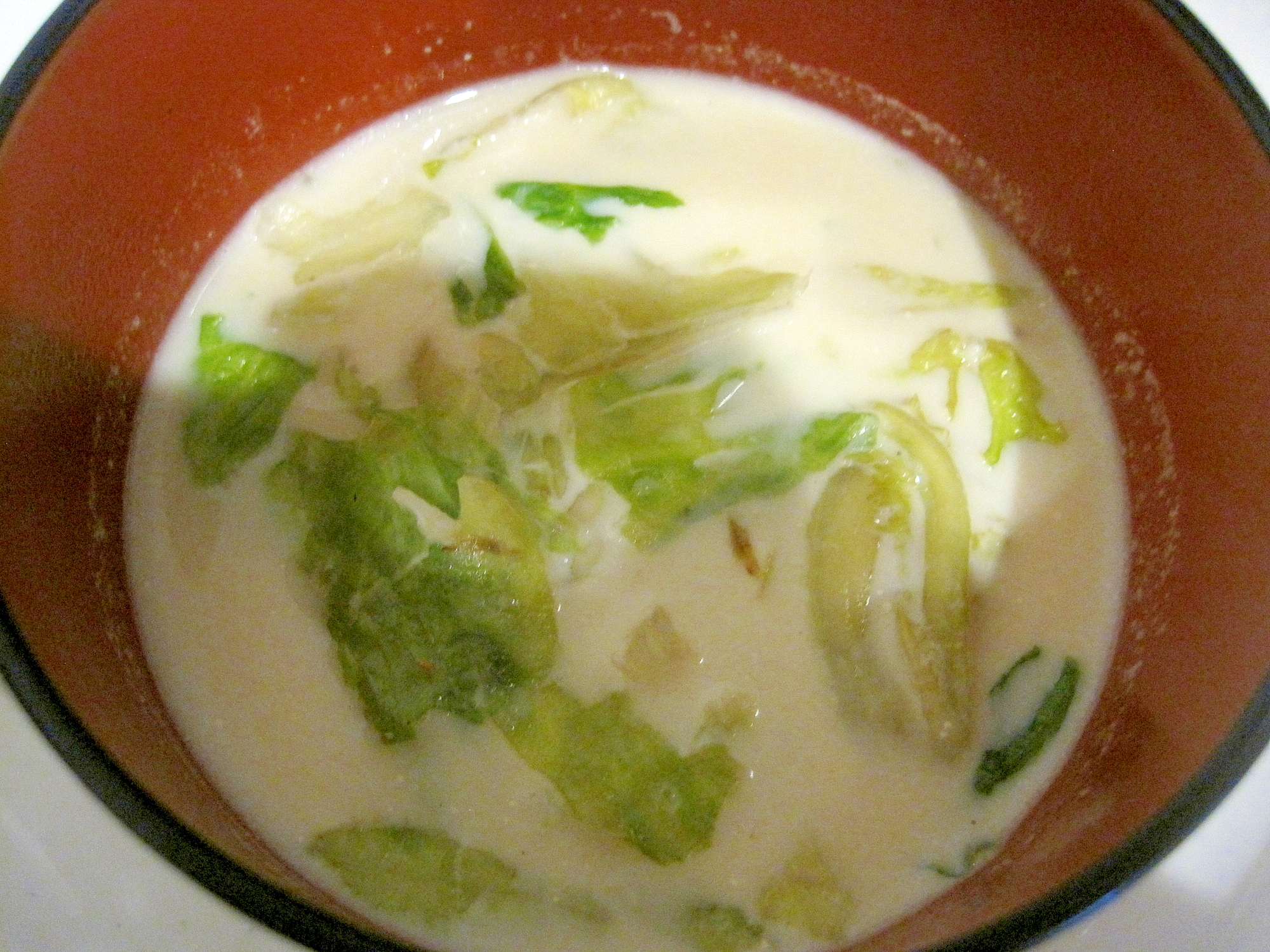 レタスと豆乳のスープ