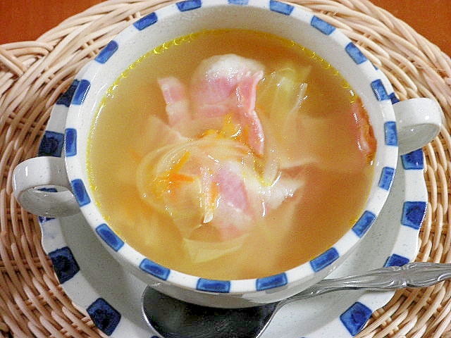 寒い日には 温かいベーコンスープ レシピ 作り方 By Toujunka 楽天レシピ