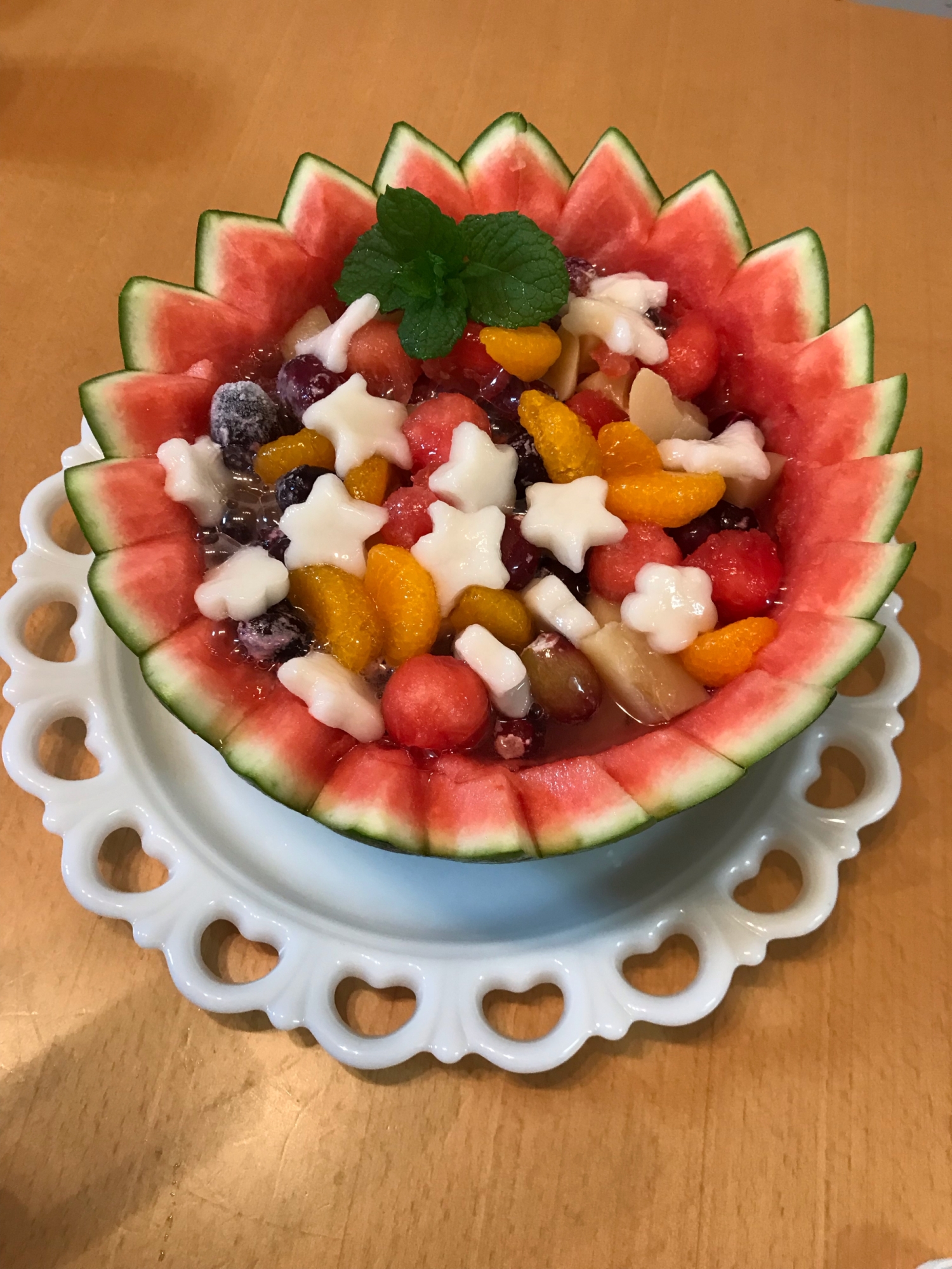 七夕デザートに スイカ器しゅわしゅわフルーツポンチ レシピ 作り方 By Heart ちゃん 楽天レシピ 七夕デザートに スイカ器しゅわしゅわフルーツポンチ レシピ 作り方 By Heart ちゃん 楽天レシピ