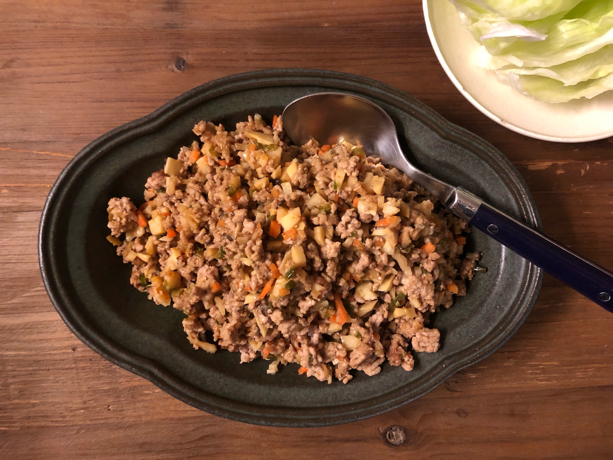 麻婆菜々 竹の子入りピリ辛肉味噌のレタス包み レシピ 作り方 By Ishimaruco66 楽天レシピ 麻婆菜々 竹の子入りピリ辛肉味噌のレタス包み レシピ 作り方 By Ishimaruco66 楽天レシピ