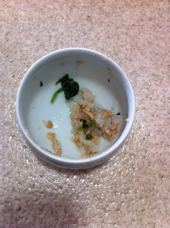 離乳食後期 納豆ほうれん草ごはん レシピ 作り方 By Peach Rock 楽天レシピ