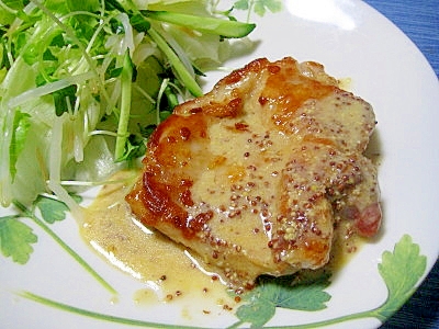 絶品!マスタードソースdeチキンソテー