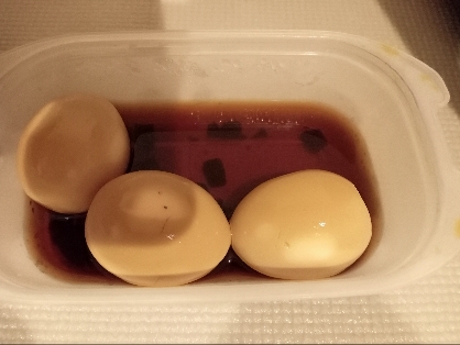 チャレンジ・ザ・レシピ☆白だしで作る美味しい煮卵♪