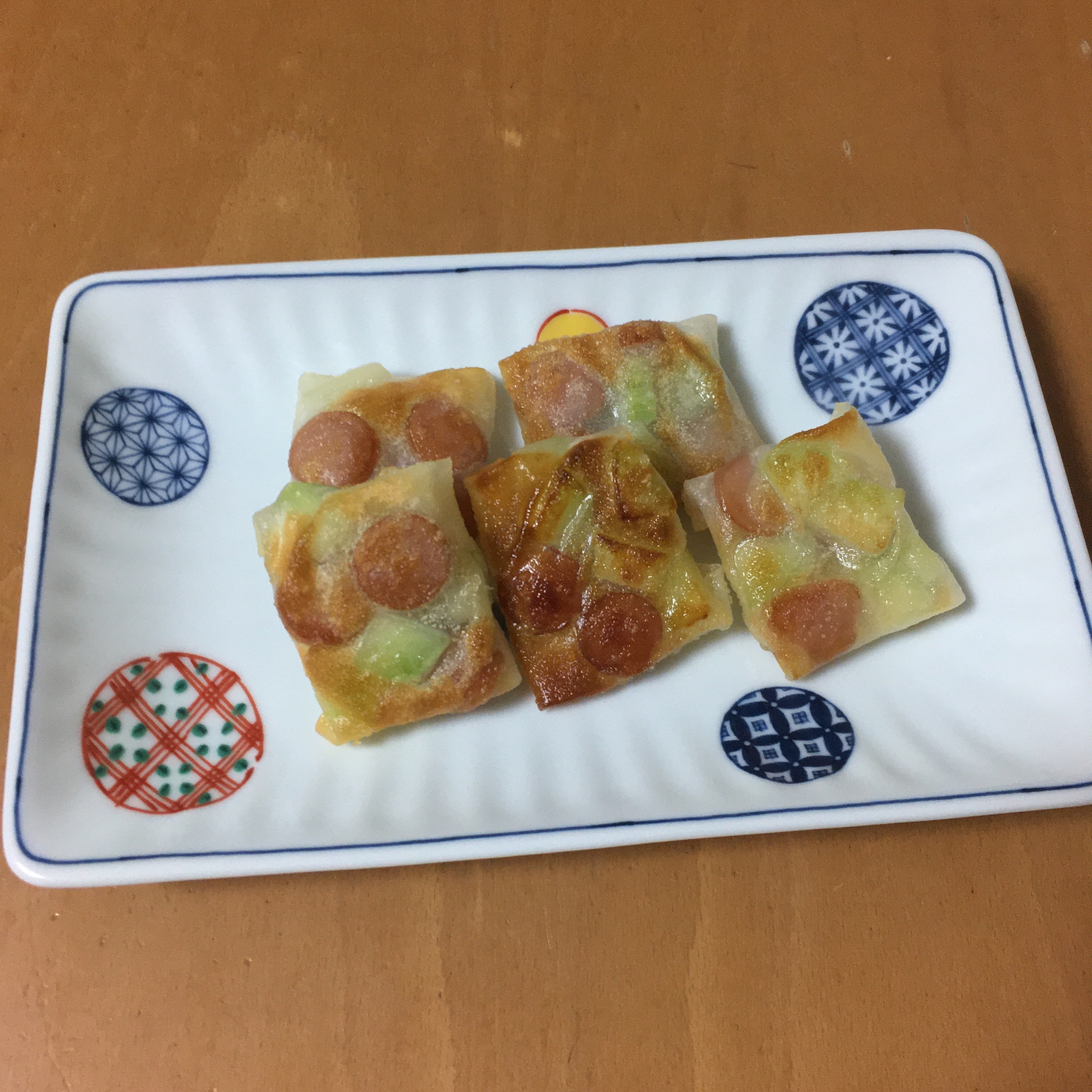 焼売の皮で☆ウインナーブロッコリー焼き