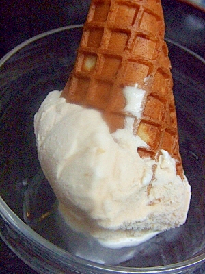 ロイヤルミルクティーのアイスクリーム