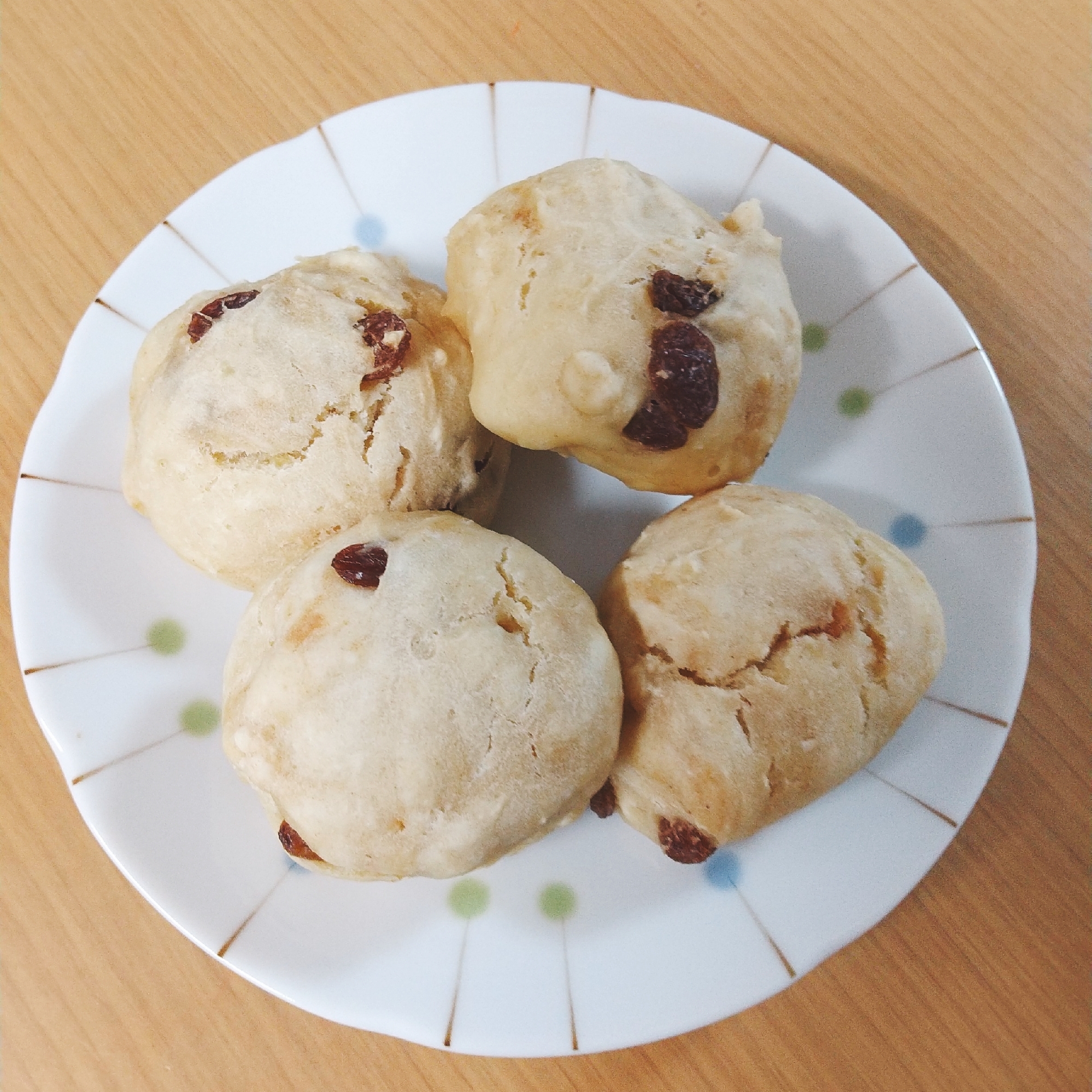 発酵なし！レーズンときなこの豆腐パン