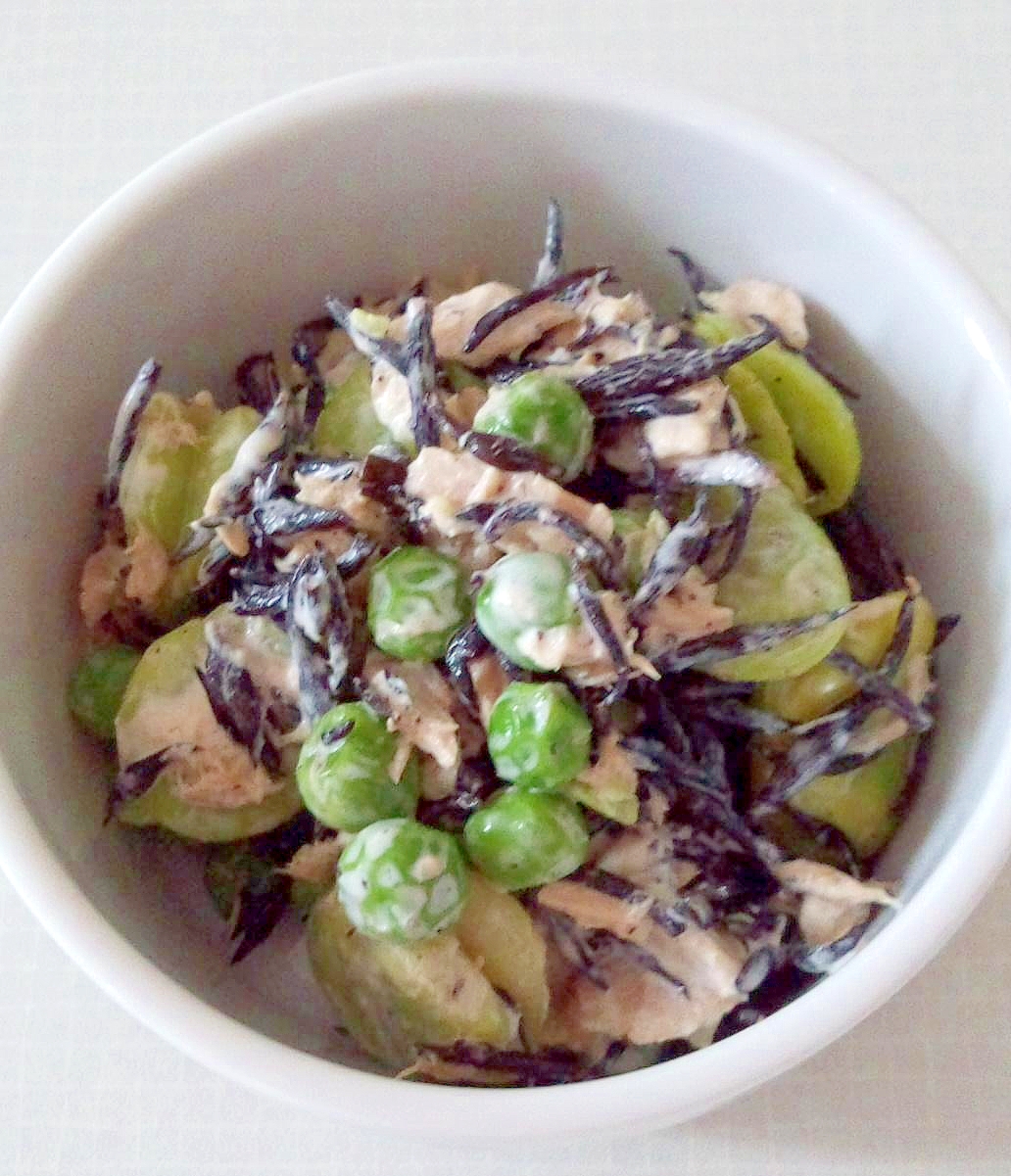 そら豆とひじきのサラダ