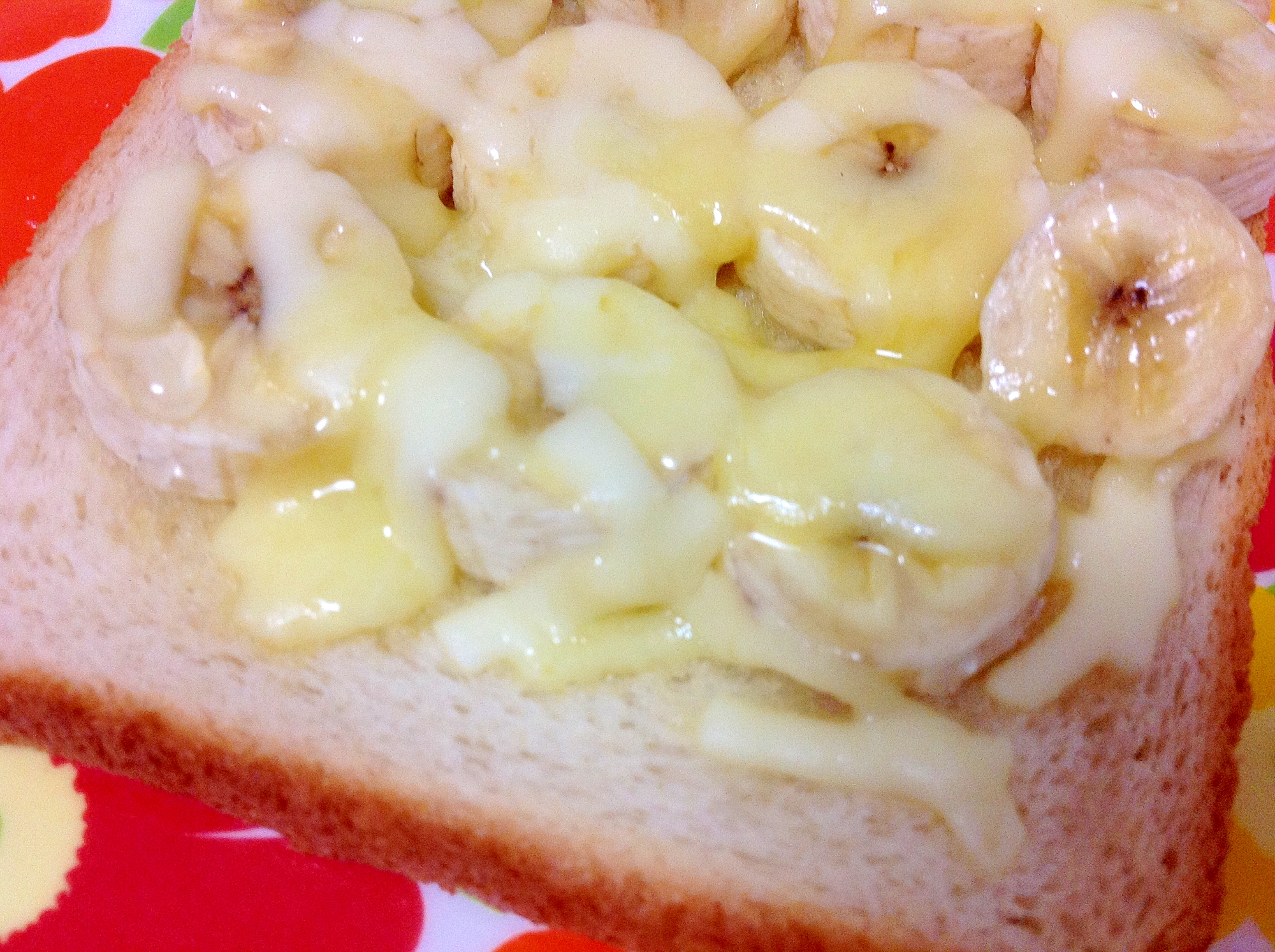 バナナ＆チーズのハニートースト♡