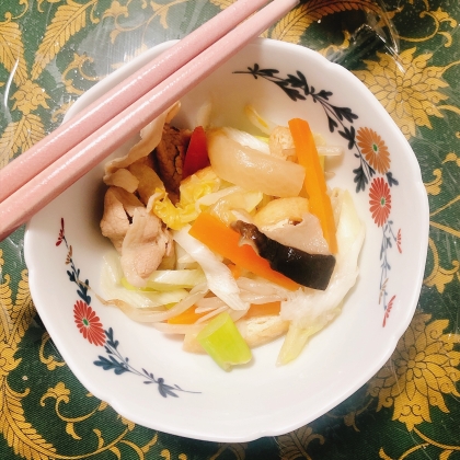 白菜とツナとネギのサッと煮