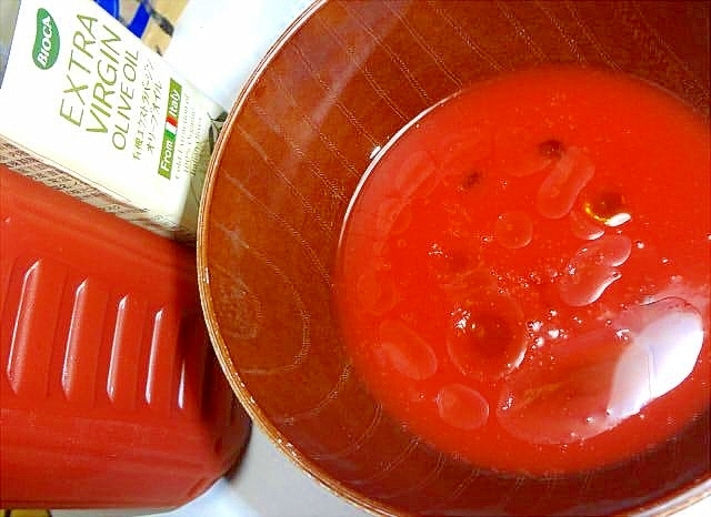 トマトジュースでイタリアンな素麺つゆ