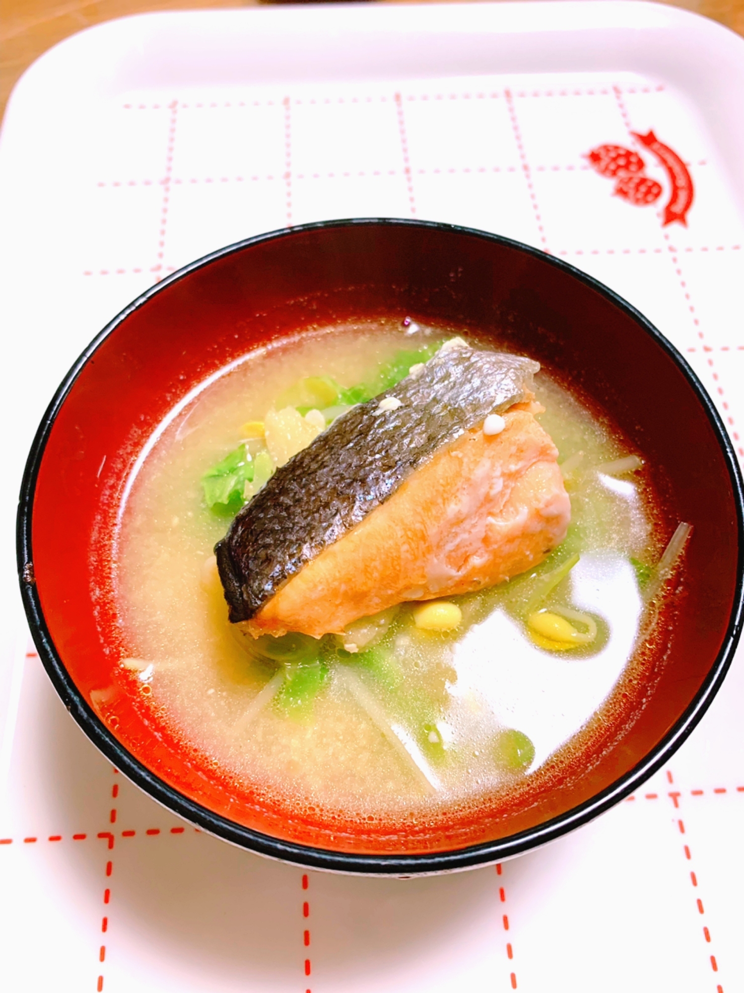 ちゃんちゃん焼風 甘塩鮭のお味噌汁
