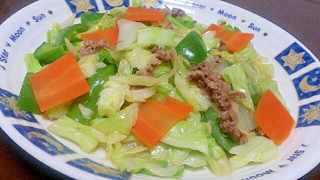 牛丼の具で旨みたっぷり野菜炒め