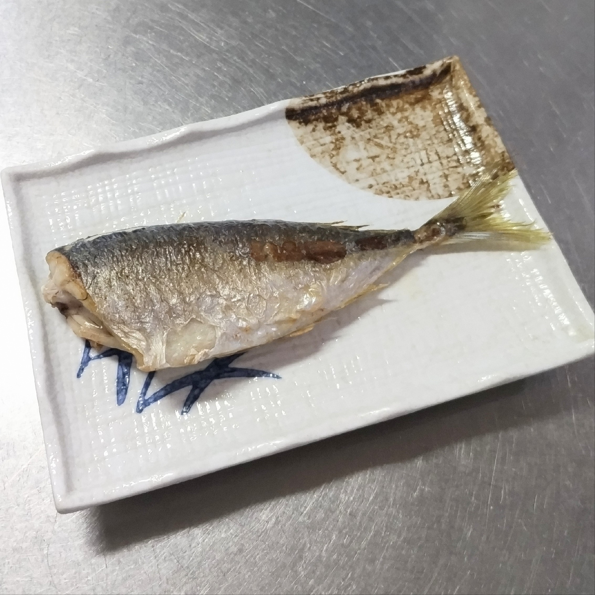 フライパンで焼く♪鯵の塩焼き